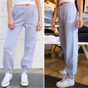 Brandy Melville Newport Beach light blue joggers. Size 4-6
